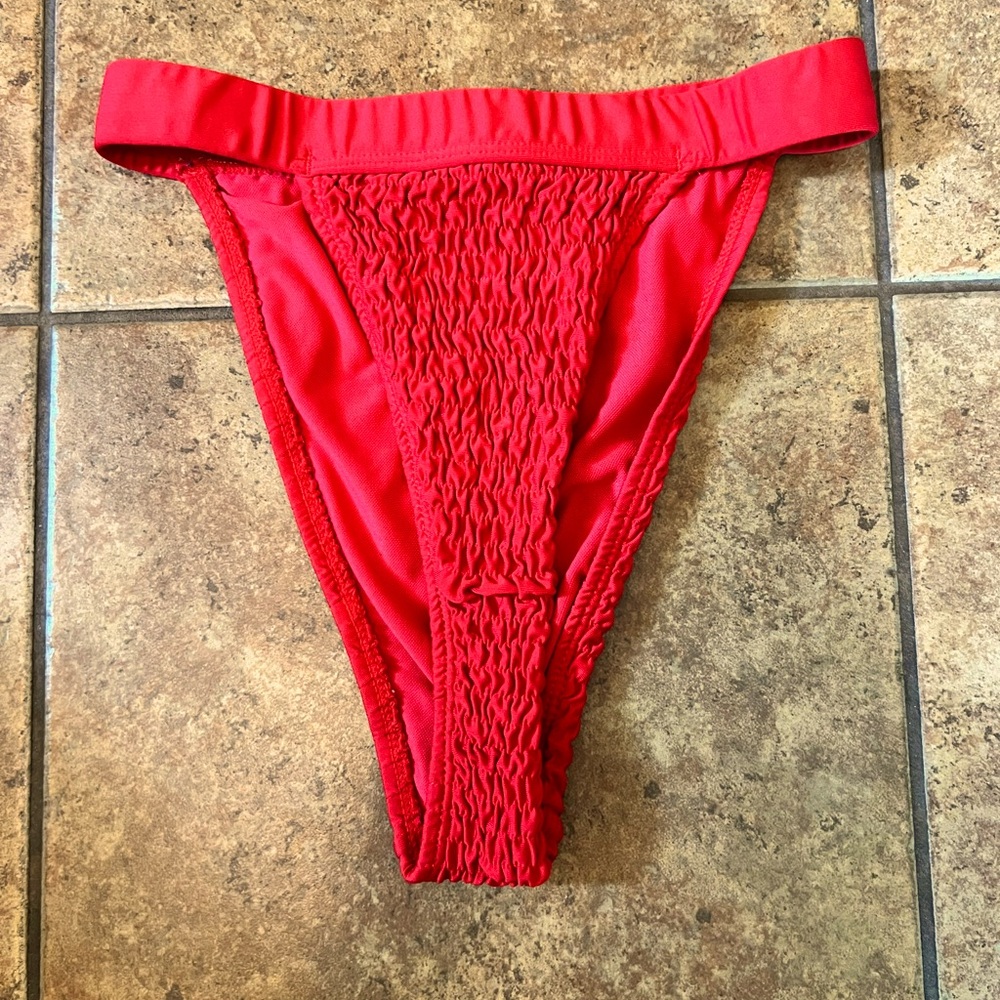 Missguided Ruched Highwaist Bikini Bottoms